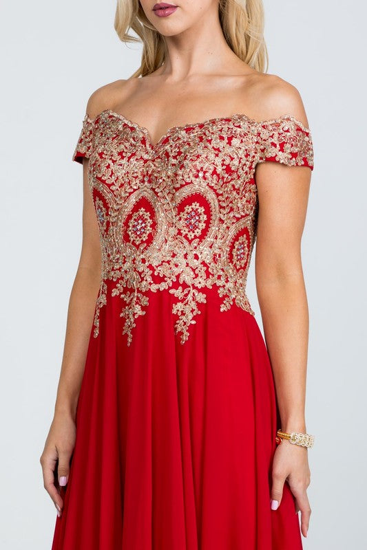 Off the Shoulder formal dress