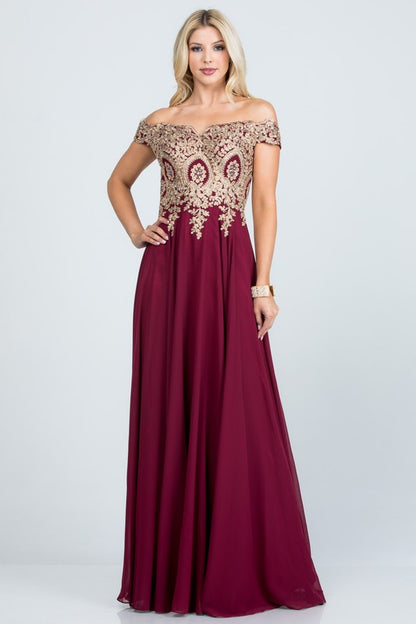 Off the Shoulder formal dress