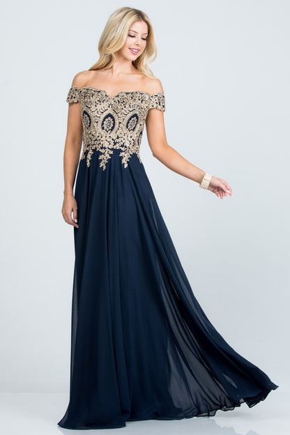 Off the Shoulder formal dress