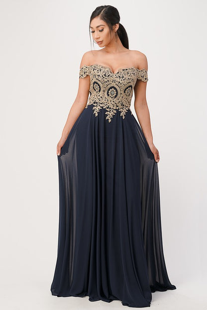 Off the Shoulder formal dress