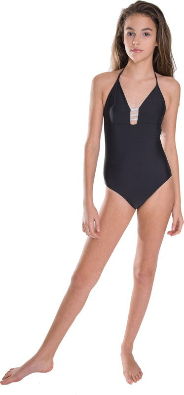 GIRL'S LADDER ONE PIECE BATHING SUIT