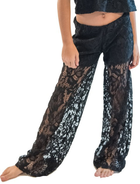 KIDS LACE PALAZZO PANTS