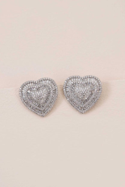 Amiya Heart Post Earrings