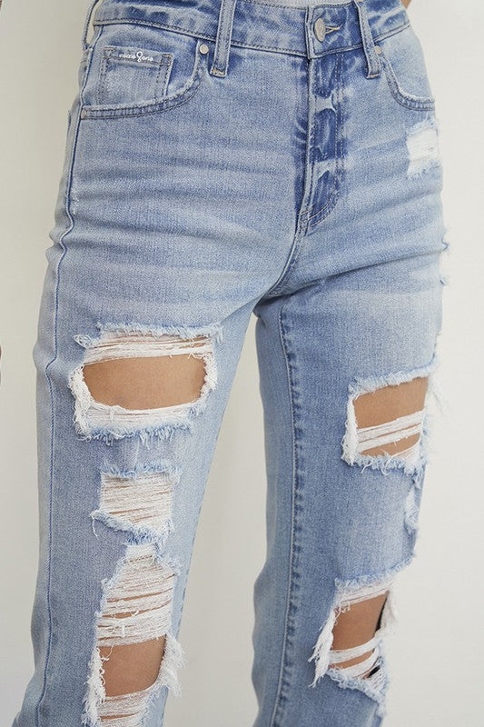 MID RISE SLIM BOYFRIEND JEANS