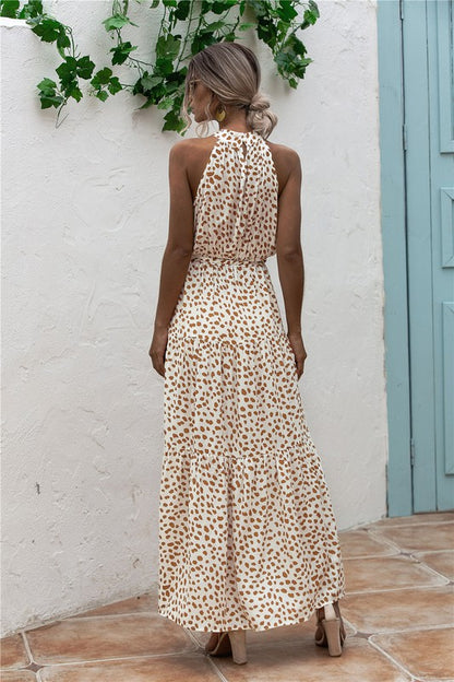 Women's Polka Dot Maxi Dress