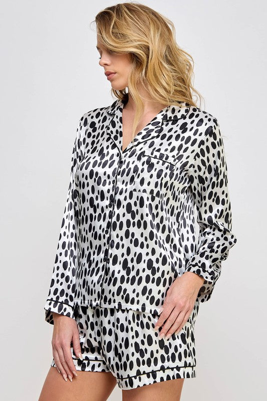 Dalmatian Pajama Loungewear Set