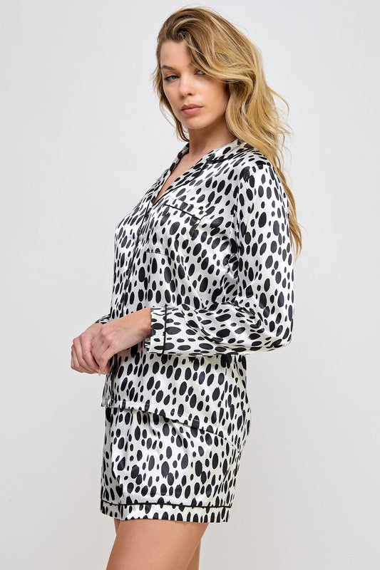 Dalmatian Pajama Loungewear Set