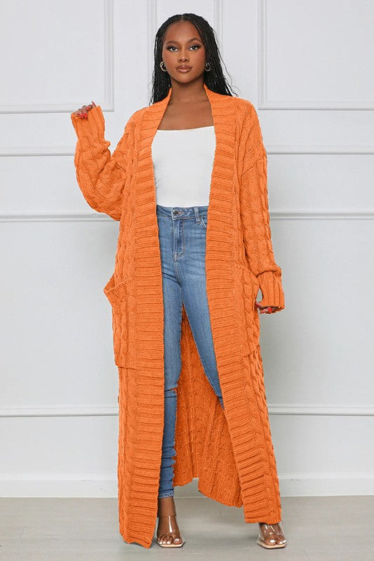 LONG MAXI SWEATER CARDIGAN