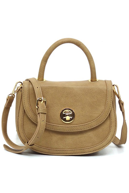 Fashion Flap Saddle Satchel