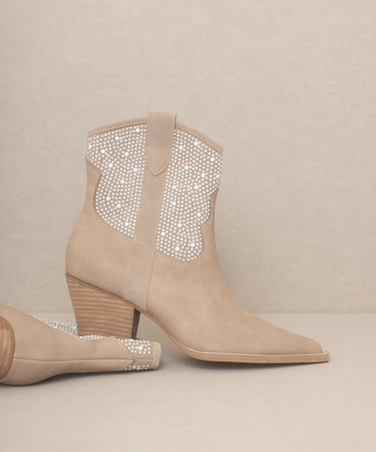 OASIS SOCIETY Cannes - Pearl Studded Western Boots