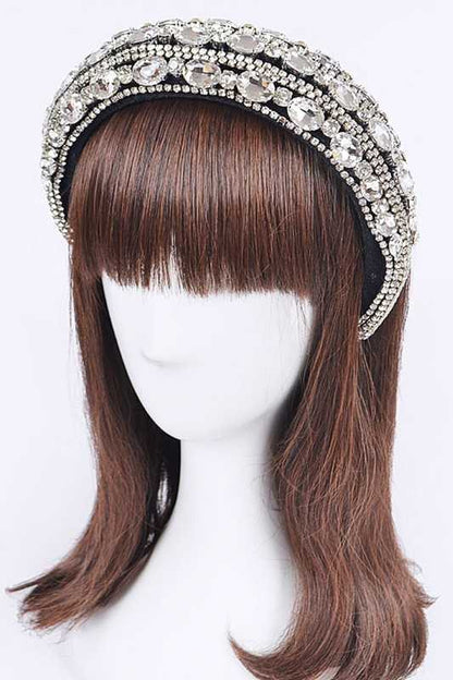 Iconic Mix Crystal Puffy Statement Headband