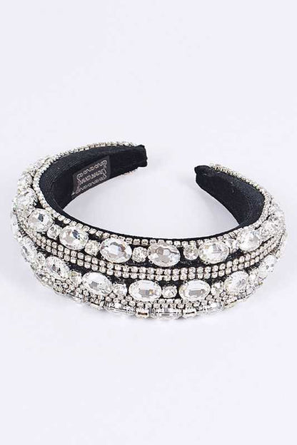 Iconic Mix Crystal Puffy Statement Headband