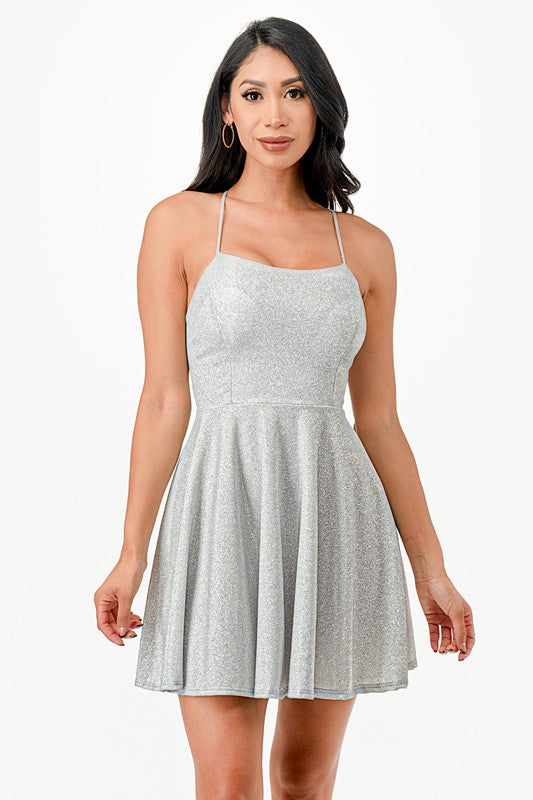 Short Glitter Party Dress