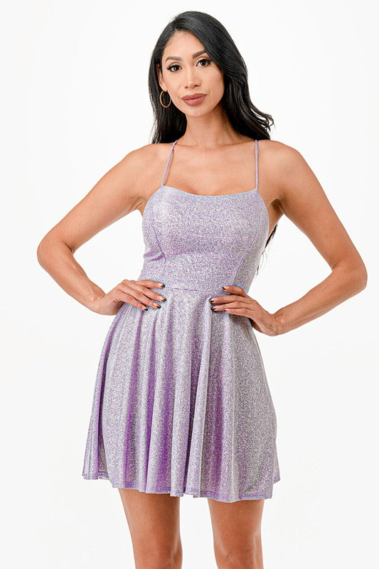 Short Glitter Party Dress