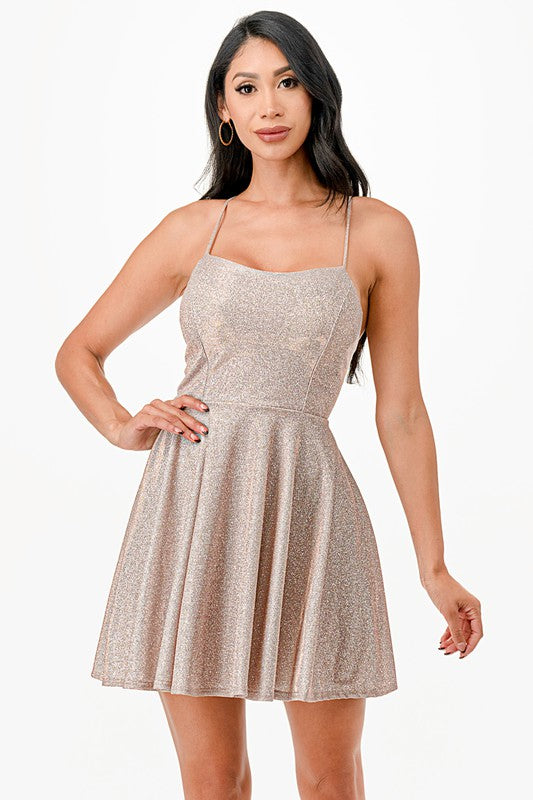 Short Glitter Party Dress