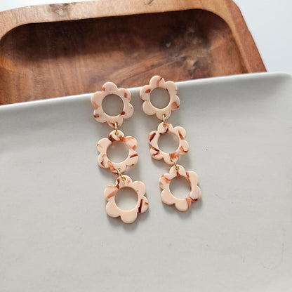 Delilah Earrings - Peach