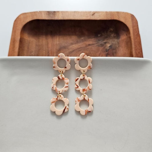 Delilah Earrings - Peach