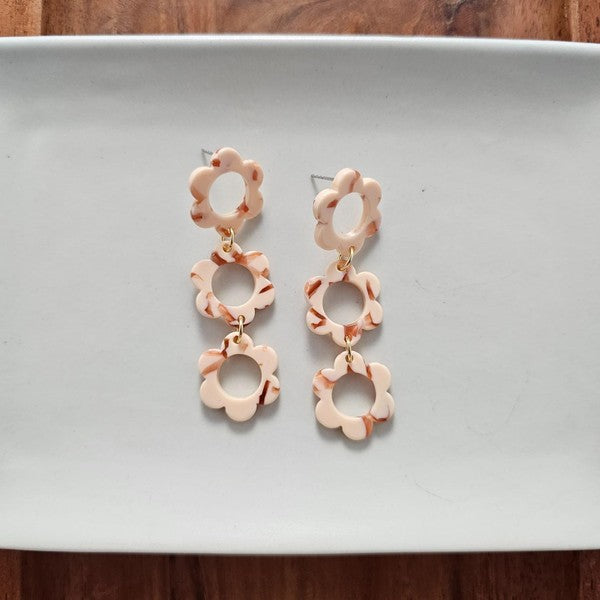 Delilah Earrings - Peach