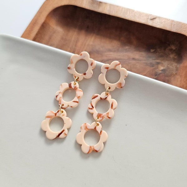 Delilah Earrings - Peach