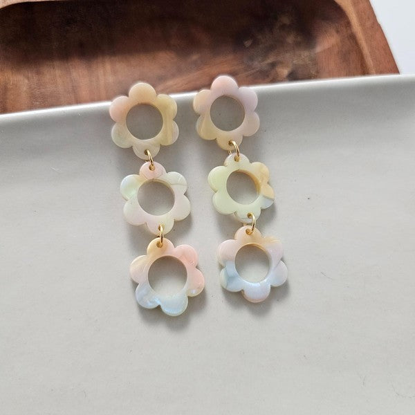 Delilah Earrings - Pastel Rainbow