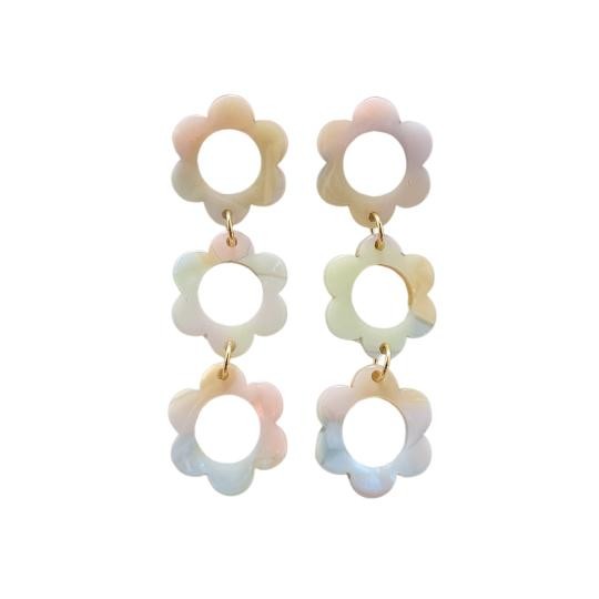 Delilah Earrings - Pastel Rainbow