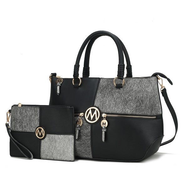 MKF Maji Women's Satchel Bag & wristlet by Mia K