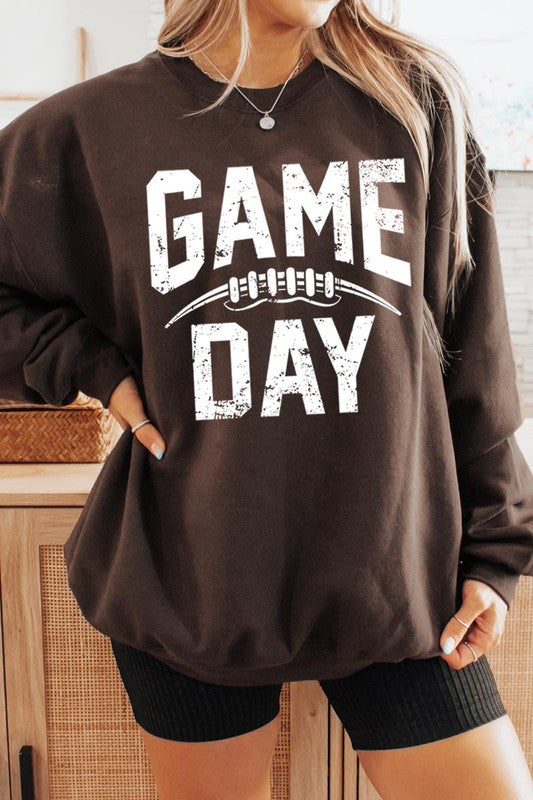 Game Day Football Graphic Fleece Sweatshirts