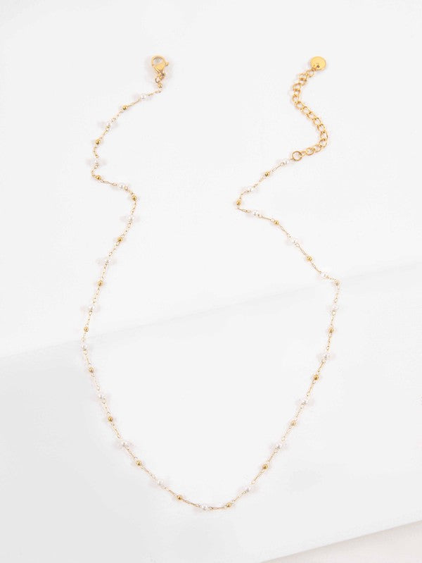 Cala Mini Pearl Necklace