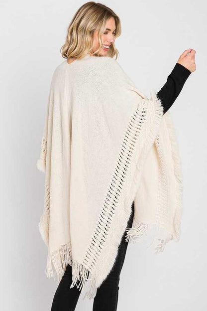 Fringe Knit Winter Cardigan