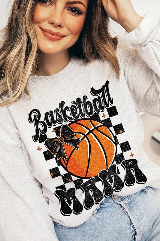 Basketball Mama Graphic Fleece Sweatshirt