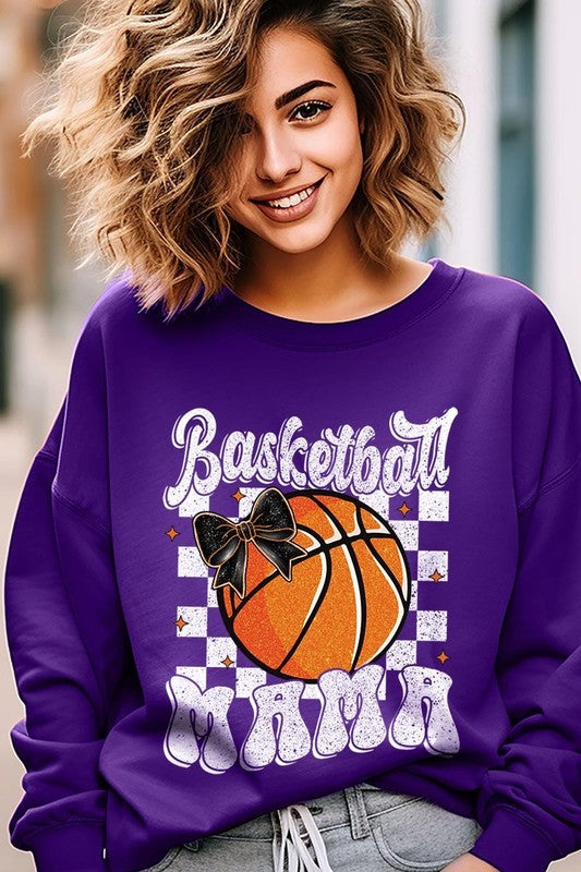 Basketball Mama Graphic Fleece Sweatshirt