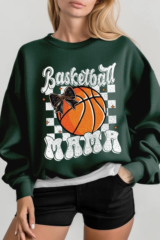 Basketball Mama Graphic Fleece Sweatshirt