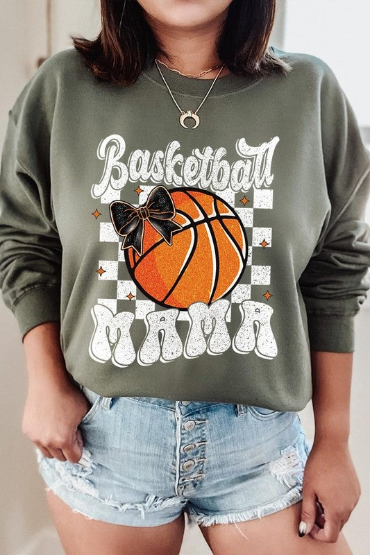 Basketball Mama Graphic Fleece Sweatshirt