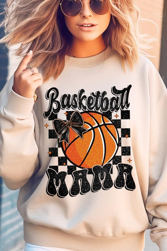 Basketball Mama Graphic Fleece Sweatshirt