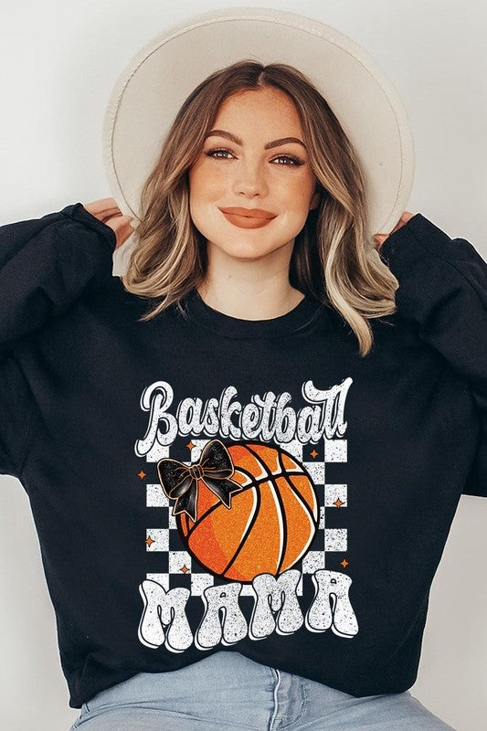 Basketball Mama Graphic Fleece Sweatshirt