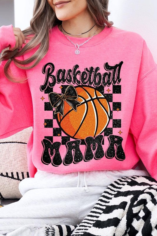 Basketball Mama Graphic Fleece Sweatshirt