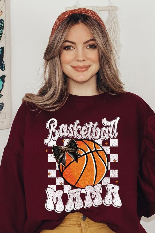 Basketball Mama Graphic Fleece Sweatshirt