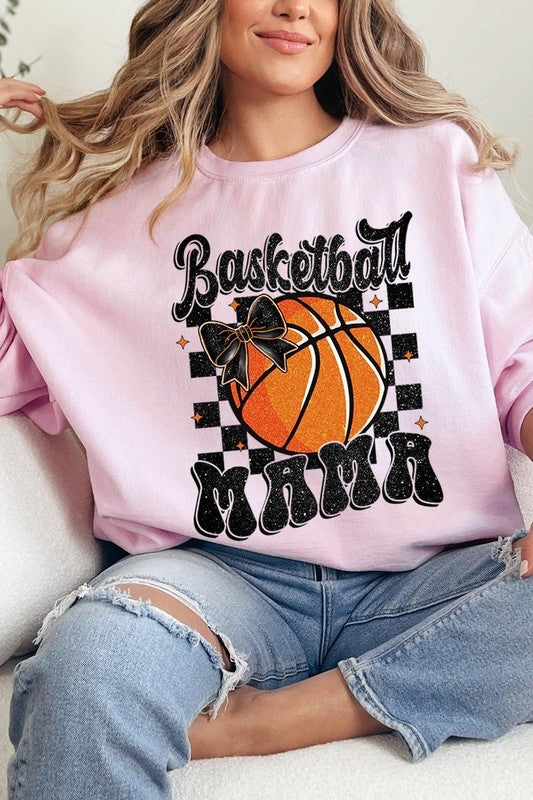 Basketball Mama Graphic Fleece Sweatshirt