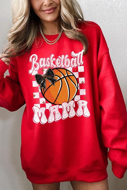 Basketball Mama Graphic Fleece Sweatshirt