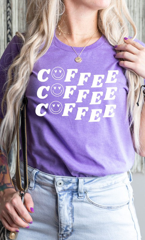 Smiley Coffee Graphic Tee