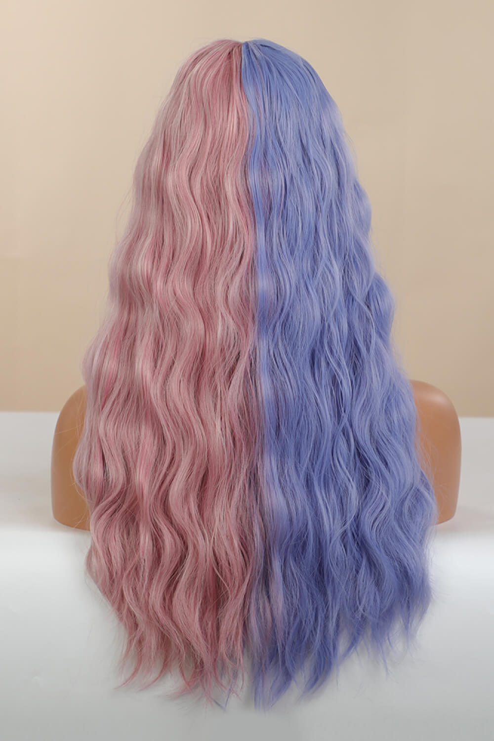 Synthetic Long Wave 26" in Blue/Pink Split Dye