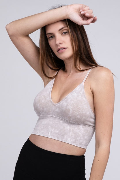 Ribbed Bra Padded Tank Top