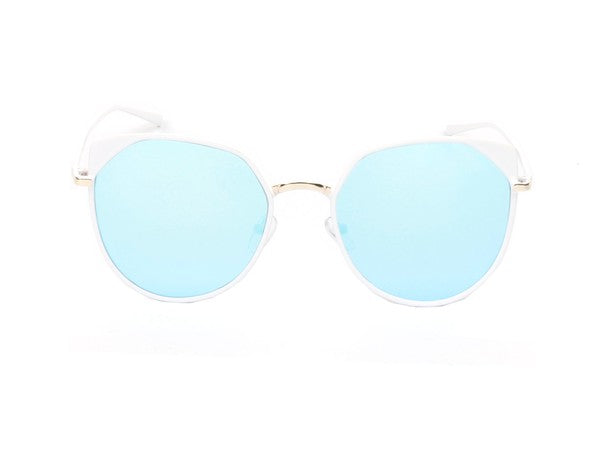 Women Round Cat Eye Fashion Sunglasses