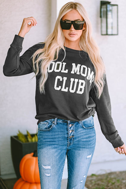 Charcoal grey Cool mom club shirt