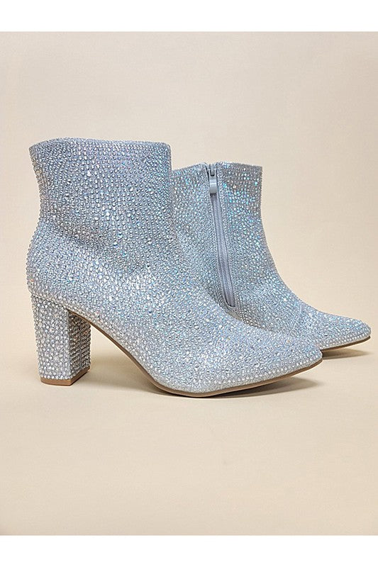 women's bedazzled sparkly rhinestone gem boots boots with bling concert outfit holiday outfit