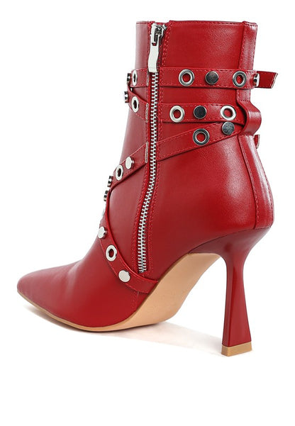 Jaunts Eyelets & Studs Harness Ankle Boots