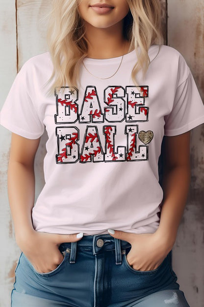 Baseball lover pink t shirt